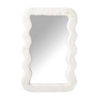 Spiegel teddy wave - beige - 26x30 cm - thumbnail