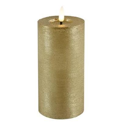 Ledkaars Lyon D7,5 H 15 cm Goud