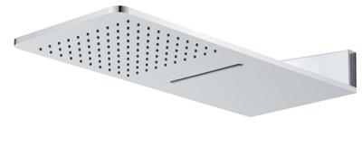 luxe vierkante wand-hoofddouche+waterval 600x25 chr luxe vierkante wand-hoofddouche+waterval 600x25 chr