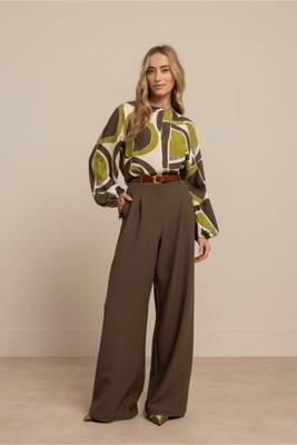 Studio Anneloes Skye Waffle Trousers 13485 Broek 7400 New Army