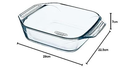 Pyrex optimum braadslede ovenschaal vierkant glas 23cm