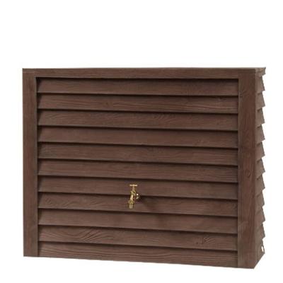 Garantia design regenton woody 350 liter donkerbruin