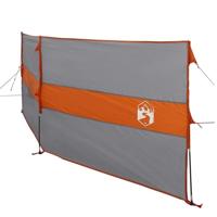 Windscherm camping waterdicht 344x120 cm grijs en oranje - thumbnail