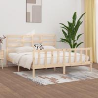 Bedframe zonder matras massief grenenhout 200x200 cm - thumbnail