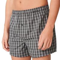 Schiesser Boxers met ruit grijs 2-pack - thumbnail