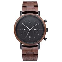 Kerbholz Johann bruin/zwart horloge - thumbnail