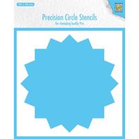 Nellie's Choice • precision circle stencils 16-point circle 20x20cm - thumbnail