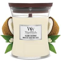 Woodwick island coconut medium candle - thumbnail