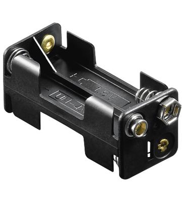 Goobay 11990 Batterijhouder Aantal cellen: 4 AAA (potlood) Drukknopaansluiting (l x b x h) 54.5 x 26 x 24.5 mm