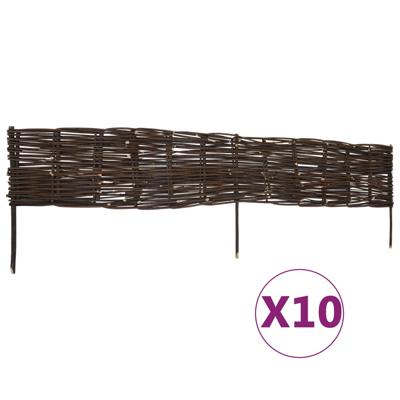 vidaXL Gazonborden 10 st 120x35 cm wilg vidaXL Gazonborden 10 st 120x35 cm wilg