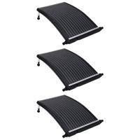 Zwembadverwarmingspaneel solar 3 st gebogen 110x65 cm - thumbnail