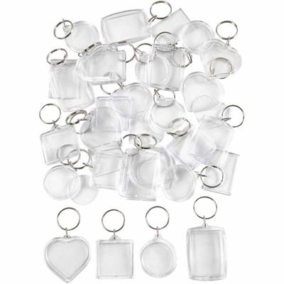 Creativ Company Sleutelhanger, afm 40-50 mm, 100 stuk/ 1 doos