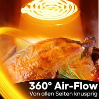 ProfiCook PC-FR 1269 H friteuse Enkel 8 l Vrijstaand 1800 W Heteluchtfriteuse Zwart, Roestvrijstaal - thumbnail