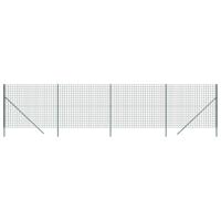 VidaXL Draadgaashek 1,4x10 m gegalvaniseerd staal groen - thumbnail
