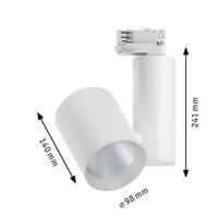 Paulmann ProRail3 Zeuz 33W 60° 4000K W triac 91350 Systeemlamp (basis) ProRail3 33 W LED Wit - thumbnail