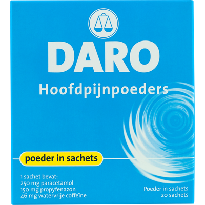 Daro Hoofdpijnpoeders 20 Stuks