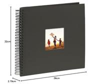 Hama 00090140 Ringbandalbum (b x h) 36 cm x 32 mm Zwart 50 bladzijden - thumbnail