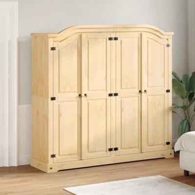 Kledingkast Corona 194x52x186 cm massief grenenhout