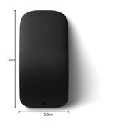 Microsoft Surface Arc Muis Bluetooth BlueTrack Zwart 2 Toetsen 1200 dpi - thumbnail