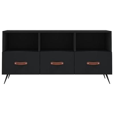 Tv-meubel 102x36x50 cm bewerkt hout zwart