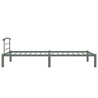 Bedframe metaal grijs 90x200 cm Bedframe metaal grijs 90x200 cm