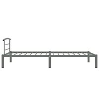 Bedframe metaal grijs 90x200 cm - thumbnail