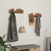 Hanger Bruin 48 x 8 x 15 cm Massief Mahoniehout - thumbnail