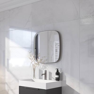 Ben Sandro Spiegel 60x4x60 cm Geborsteld Metal Black Ben Sandro Spiegel 60x4x60 cm Geborsteld Metal Black