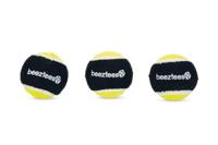 Beeztees hondenspeelgoed Fetch spongebal polyester d6.3cm zwart/geel 3 stuks - thumbnail