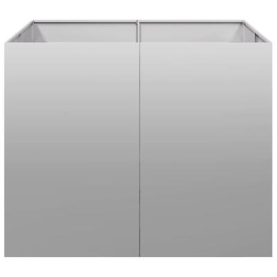 Plantenbak 100x100x80 cm gegalvaniseerd staal