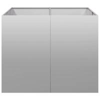 Plantenbak 100x100x80 cm gegalvaniseerd staal - thumbnail