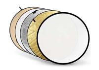 Godox reflectieschermen 5-in-1 Gold, Silver, Soft Gold, White, Translucent - 110cm - thumbnail