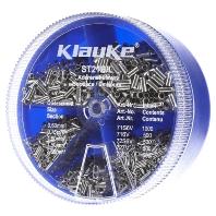 Klauke ST21B Assortiment adereindhulzen 0.5 mm², 0.75 mm², 1 mm², 1.5 mm², 2.5 mm² Ongeïsoleerd Zilver 3000 onderdelen