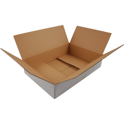 Amerikaanse vouwdoos wit 302x215x100mm per stuk