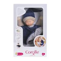 Corolle tidoudou - marineblauw knuffeldoek, 17cm - thumbnail