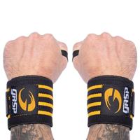 GASP Hardcore Wrist Wraps Black/Yellow - thumbnail