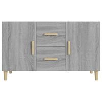 Dressoir 100x36x60 cm bewerkt hout grijs sonoma eikenkleurig - thumbnail