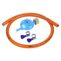 Gasslang installatiesetje 150cm +drukreg - thumbnail