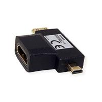 VALUE HDMI T-Adapter, HDMI - HDMI Mini + HDMI Micro - thumbnail