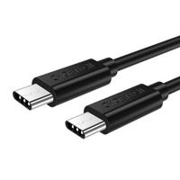 USB-C Male to Male Cable, Black, 50CM QC3.0 & 3A Output Support - thumbnail