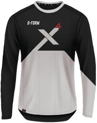 G-FORM longshirt "pro-x4" longarm shirt pro x-4 size l black/white