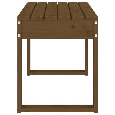 Tuinbank 80x38x45 cm massief grenenhout honingbruin