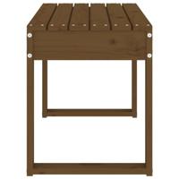 Tuinbank 80x38x45 cm massief grenenhout honingbruin - thumbnail