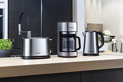 Grundig WK 5620 waterkoker 1,7 l 2200 W Zwart, Roestvrijstaal