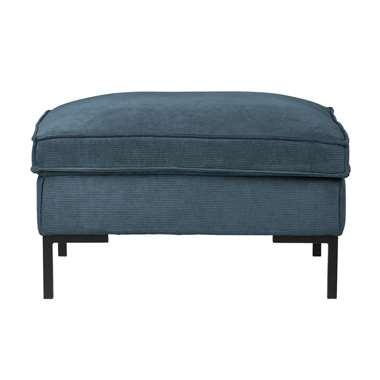 WOOOD hocker Arwin - staalblauw - 51x80x60 cm