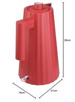 Alessi Plissé Waterkoker 1,7 l rood - thumbnail