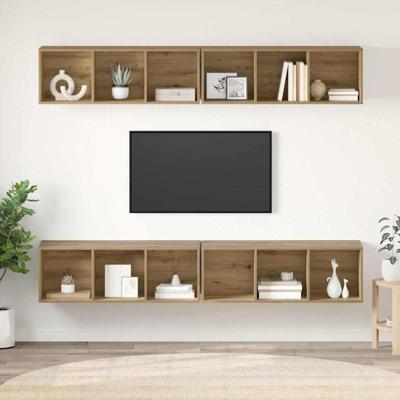 Tv-meubelset 4 pcs Artisan Eiken 37 x 37 x 107,5 cm