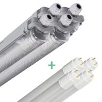 4 PACK - LED's Light LED TL 4 armaturen met lampen 150 cm - Koud wit licht 6500 K - Waterdicht - Complete set - 4 stuks - thumbnail