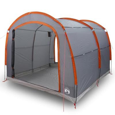 VidaXL Tent met dak grijs en oranje 268 x 240 x 191 cm polyester