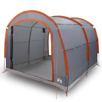VidaXL Tent met dak grijs en oranje 268 x 240 x 191 cm polyester - thumbnail